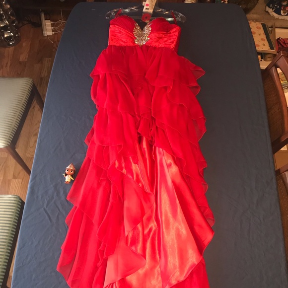 red prom dress size 4
